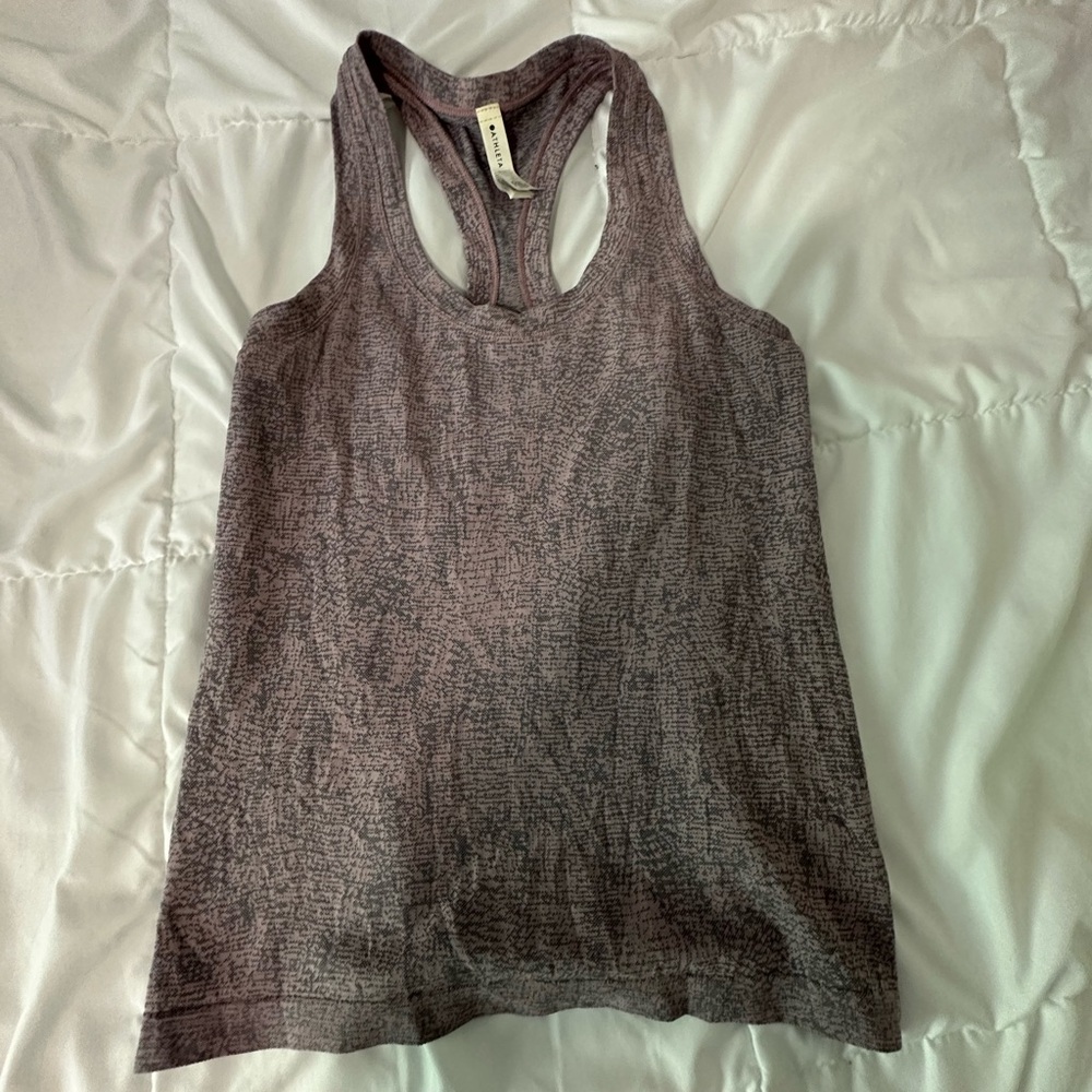 Athleta Textured Gray Tank Top